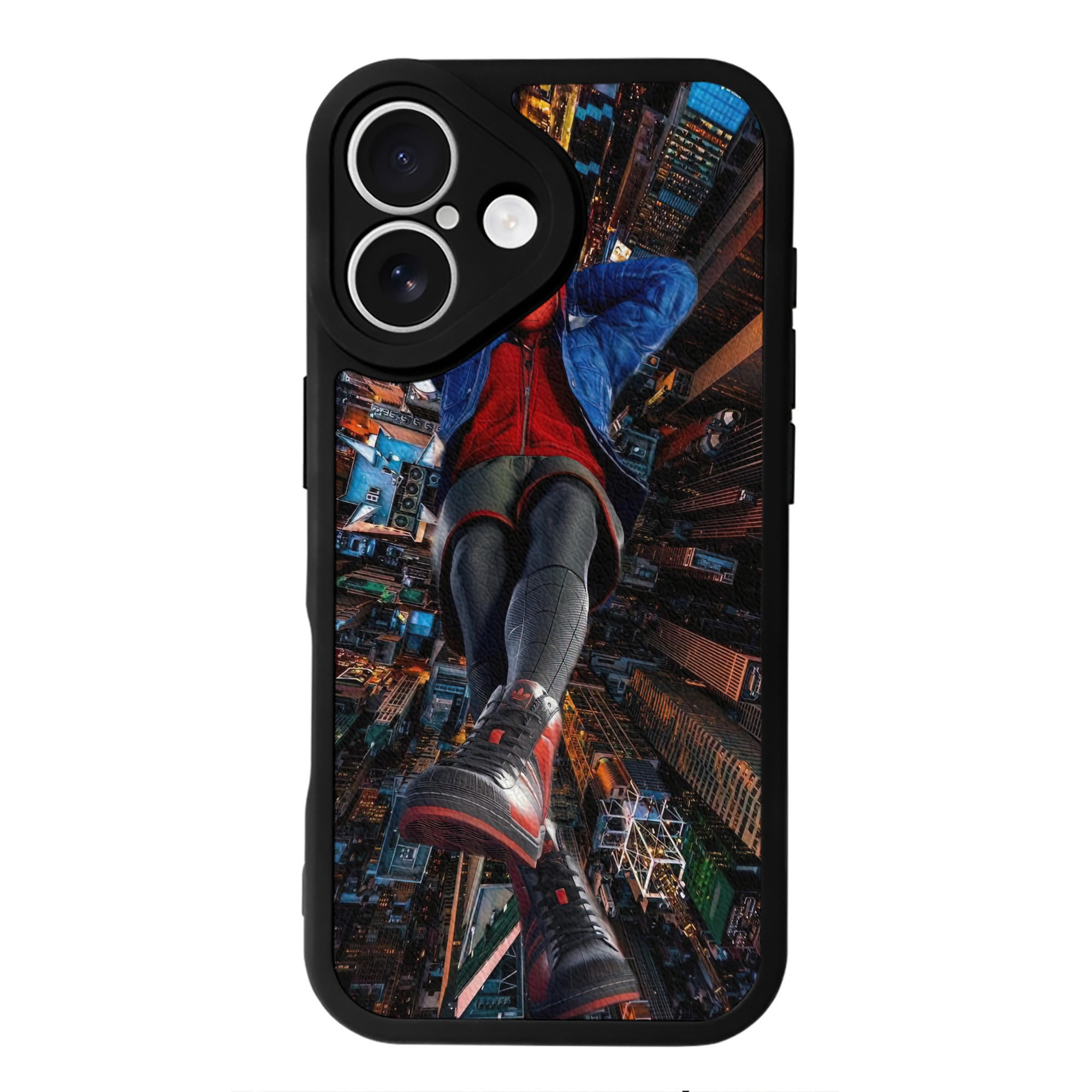 （画像用） Spider Man スパイダーマン 【iPhone 16シリーズ対応】シリコンスマホケース（レザー調） 材質：シリコン
